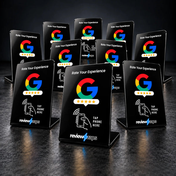 Zappy Google Review Stand, 10 Stands