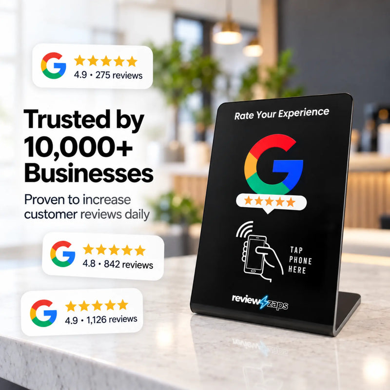 Zappy Google Review Stand