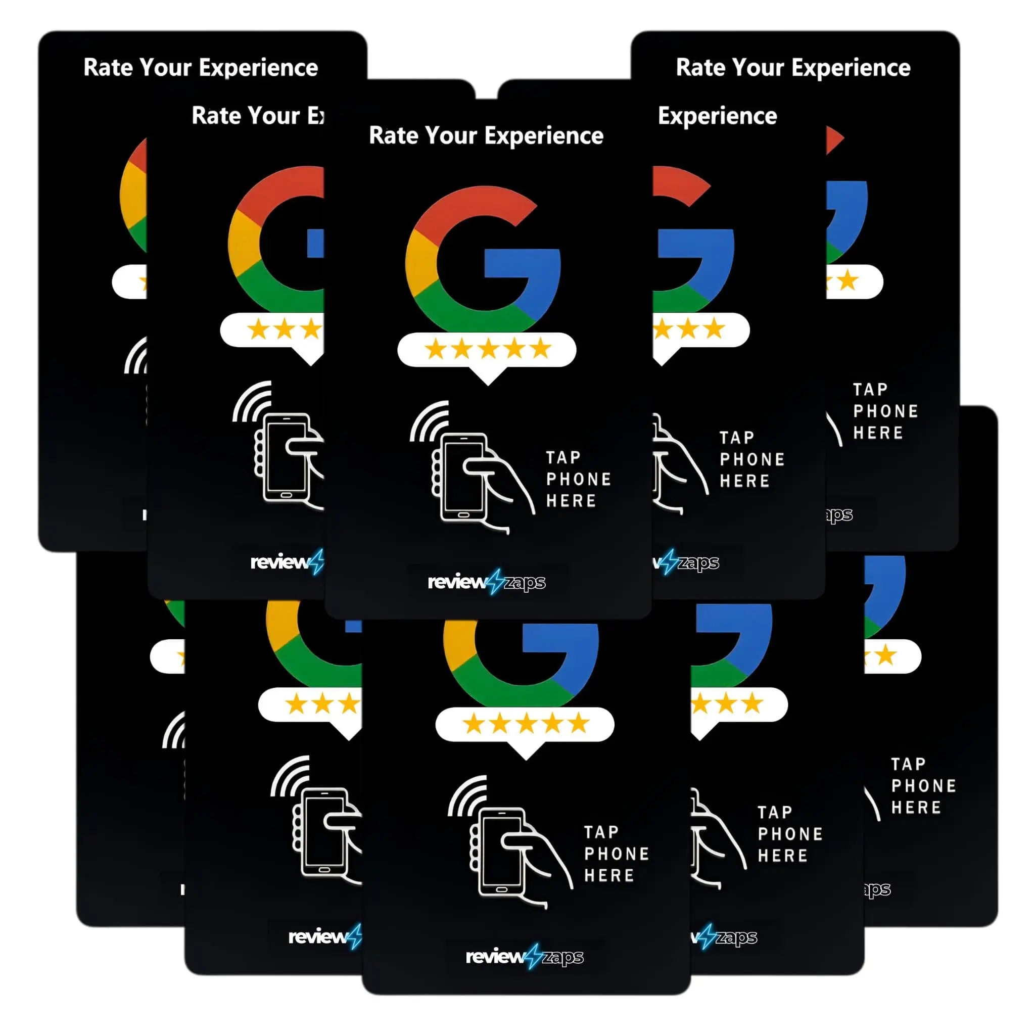 10 Pack Bundle Google Review Cards