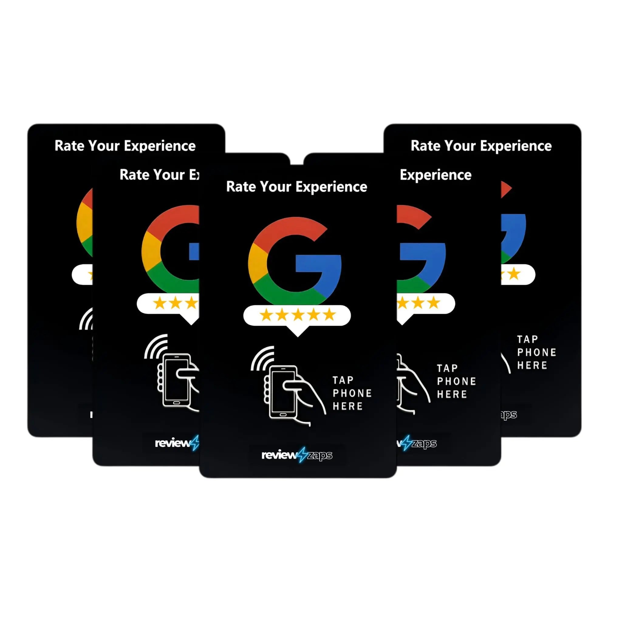 5 Pack Bundle Google Review Cards