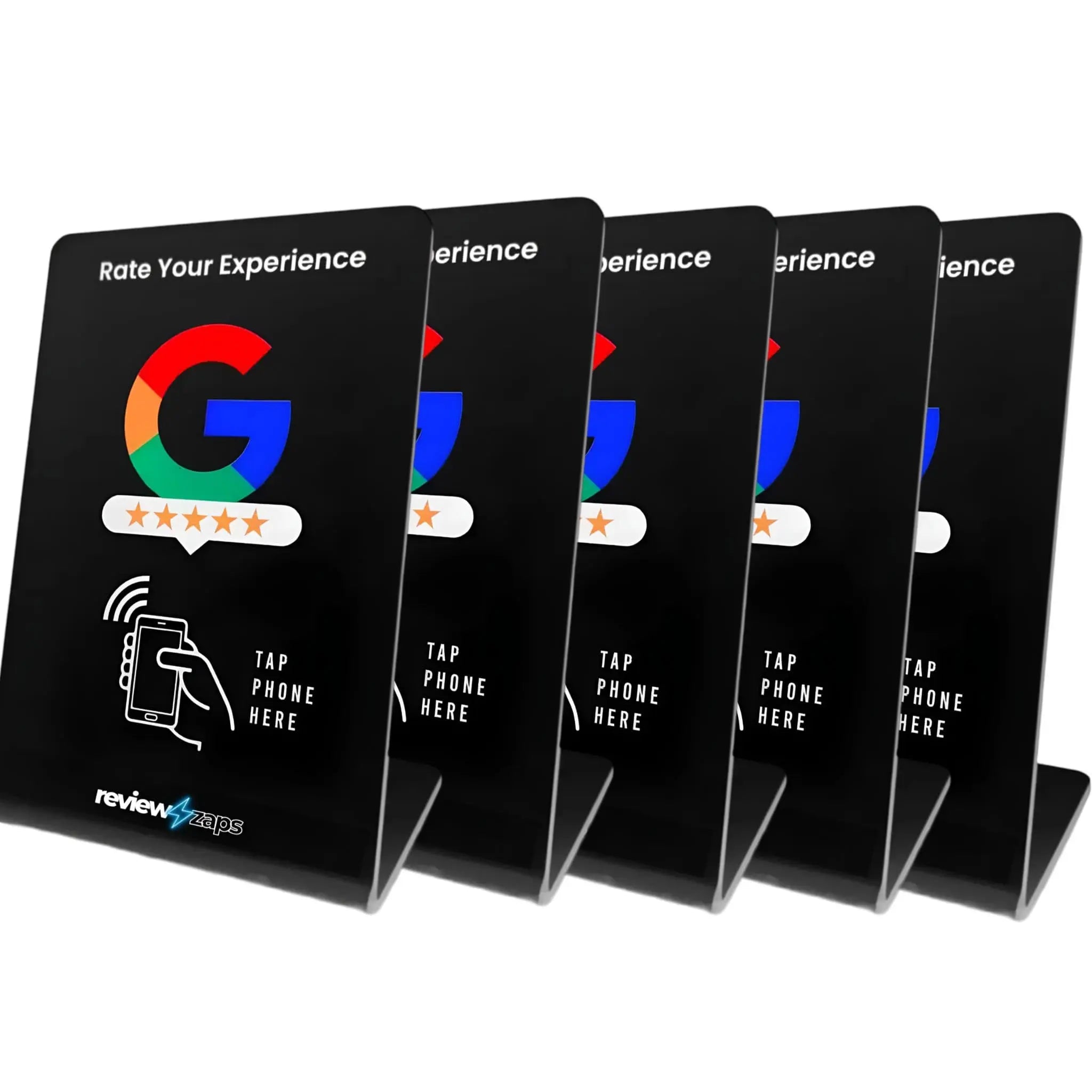 5 Pack Google Review Stands