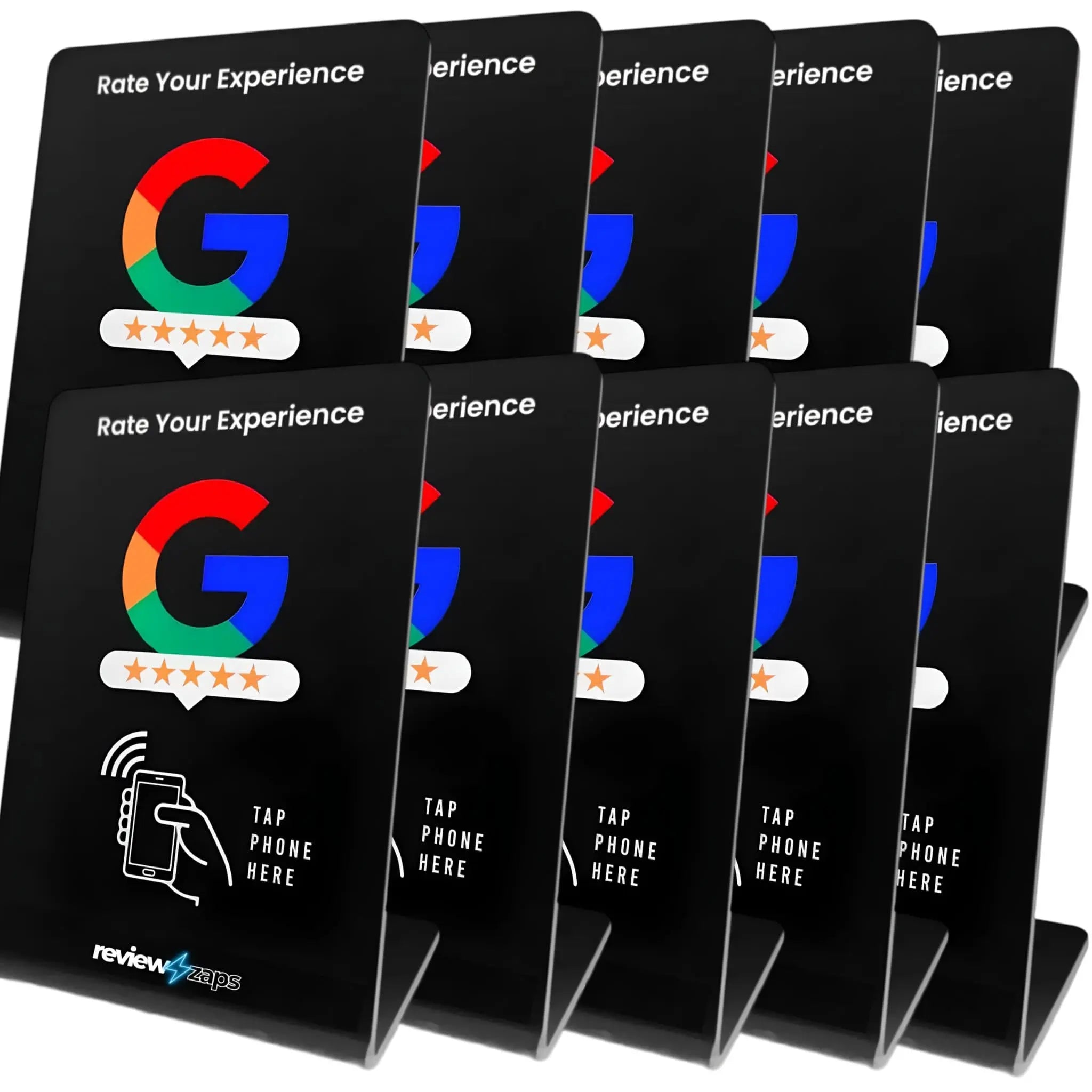 10 Pack Google Review Stands