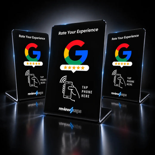 Zappy Google Review Stand, 3 Stands