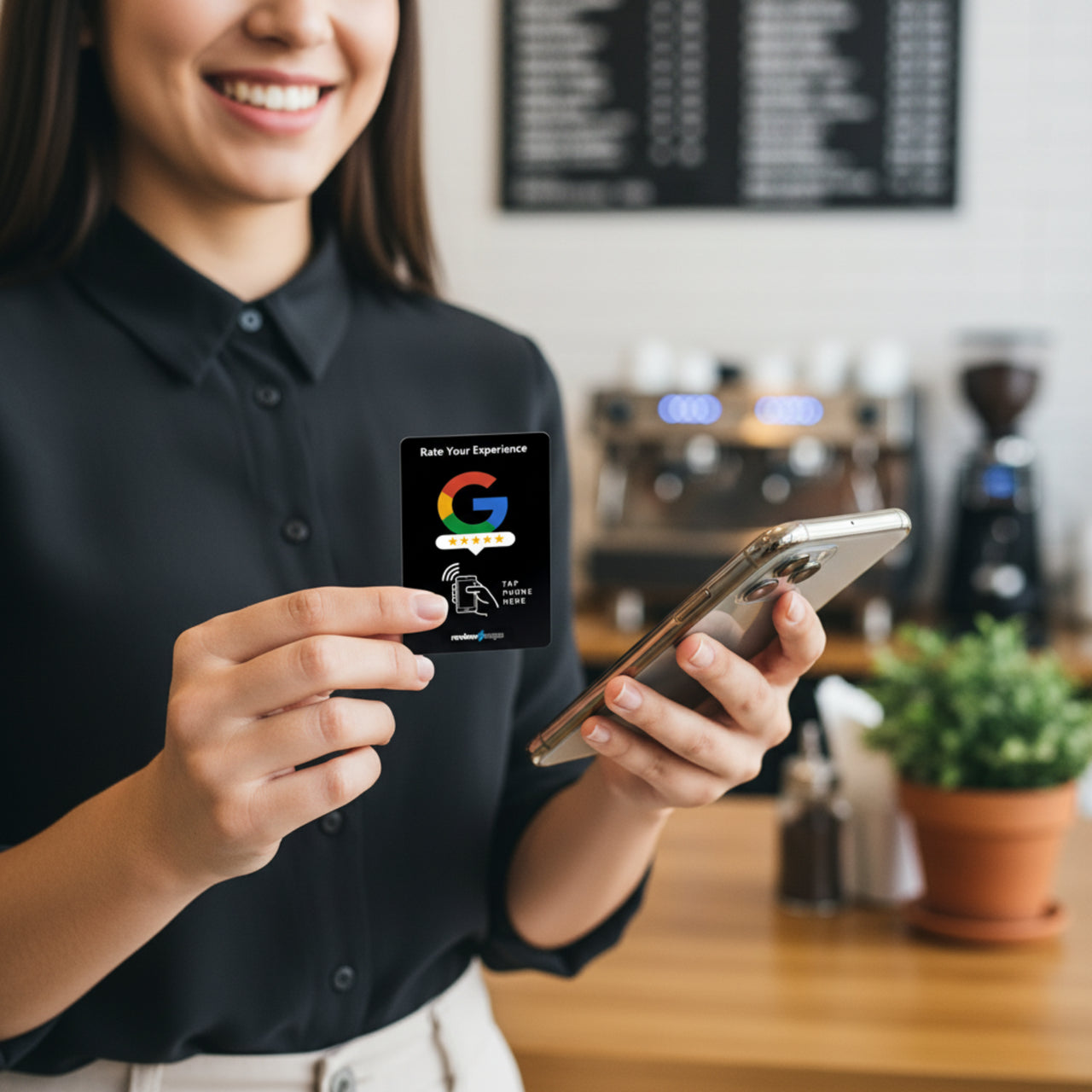 Review Zaps NFC Google Review Card